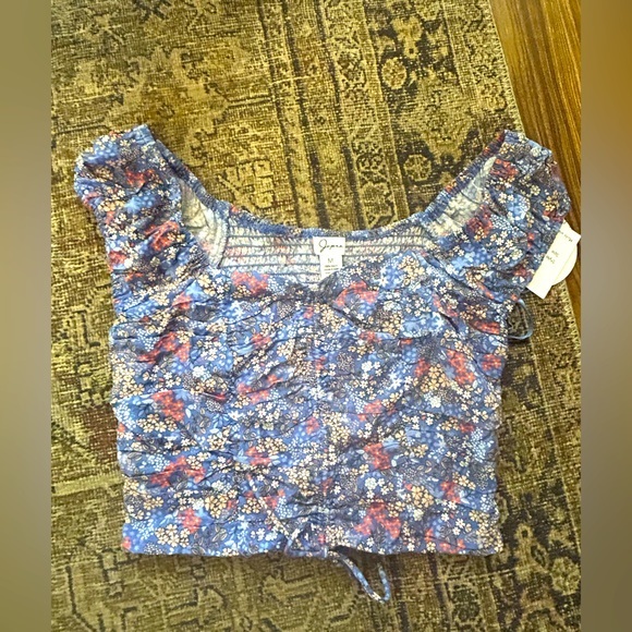 NWT Floral Blue Top by Japan - Picture 1 of 7